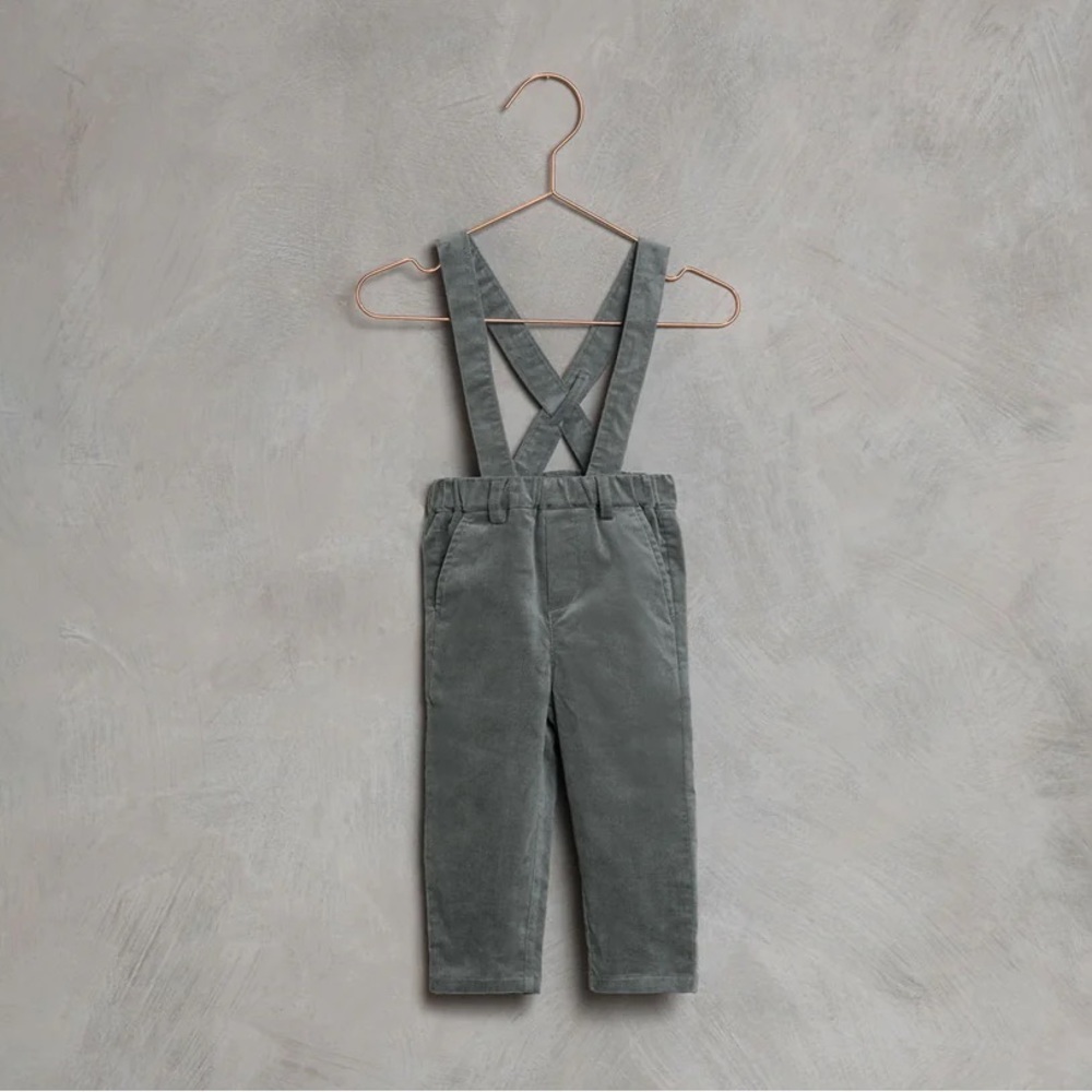 Noralee Suspender Pants Velvet French Blue